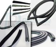 This complete weatherstrip Kit fits 1967-72 Chevrolet and GMC trucks without trim groove and comes with black beltline. This kit includes large rear window seal, door seal with mitered corners, upper channel, division post glass run, vent seal kit, windshield seal, and beltline kit
 for door windows. These weatherstrip kits come with a lifetime guarantee from Precision Replacement Parts!