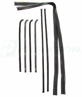 This clip in deluxe beltline kit (window swipes), inners, outers, and run channels with black bead comes in an 8 piece kit (4 for each window) and fits 1964-66 Chevrolet and GMC trucks. This beltline kit comes with a Lifetime Guarantee from Precision Replacement Parts!