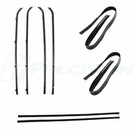 This clip in deluxe beltline kit, inners, outers, and run channels with chrome bead comes in an 8 piece kit (4 for each window) and fits 1964-66 Chevrolet and GMC trucks. This beltline kit comes with a Lifetime Guarantee from Precision Replacement Parts!