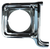 This chrome and dark argent headlight door, passenger's side fits 1973-1978 Chevrolet and GMC pickup trucks, Chevrolet Blazers, Suburbans, and GMC Jimmy's.