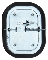 This passengers side, 2nd Series kick panel vent door with seal fits 1955-59 Chevrolet and GMC trucks, and Suburbans.