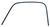 This outer window trim, drip rail, passenger's side fits 1947-1954 1st Series Chevrolet and GMC Pickup Trucks.