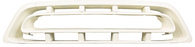 This painted, milk white, grille fits 1957 Chevrolet Pickup Trucks.