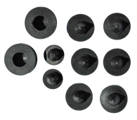 This 10 piece hood bumper set fits 1955-59 Chevrolet and GMC 2nd Series pickup trucks.