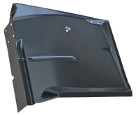This  drivers side, restoration grade front cab floor pan fits 1967-1972 Chevrolet and GMC Pickup Trucks, Jimmys, Blazers, and Suburbans.