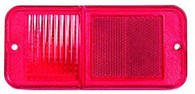 This rear standard red park lamp lens fits 1968-72 Chevrolet and GMC Pickup Trucks. 2 required per truck, LH=RH.