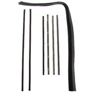 Protect your vehicle’s interior from the outside elements and reduce noise level while driving simply by replacing your dried-out or cracked weatherstrip with a proven product that’s accepted in the industry. These beltlines are made from the OEM specs to install and fit for an authentic appearance. The beltlines mount with the pre-applied clips on the top inner and outer part of the door to squeegee the door glass. The glass runs press into the door channel and are secured with weatherstrip adhesive (not supplied). This chrome beaded door channel kit fits both driver and passenger doors and fits 1967-72 Chevrolet and GMC Pickup Trucks