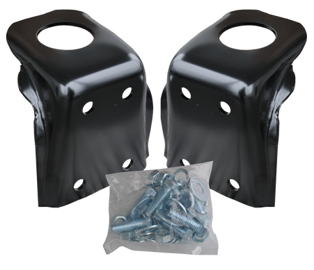 This frame side radiator support mount repair kit fits 1969-1972 Chevrolet and GMC Pickups, Suburbans and Blazers.