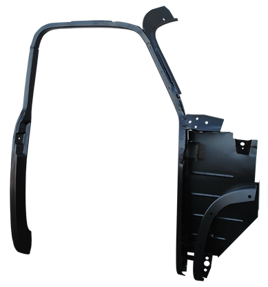 This passengers side complete 1st Series door frame assembly with kick panel fits 1947-1951 Chevrolet and GMC Pickup Trucks.