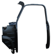 This drivers side complete 1st Series door frame assembly with kick panel fits 1952-1955 1st Series Chevrolet and GMC Pickup Trucks.