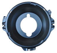 This drivers or passengers side headlight bucket for single, round, headlights fits 1973-1980 Chevrolet and GMC Pickup Trucks, Suburbans and Blazers.