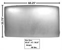 This outer roof panel fits 1973-87 Chevrolet and GMC pickup trucks.