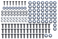 This 1st Series stainless steel front fender bolt kit is 144pcs and fits 1947-1955 Chevrolet Pickup Trucks, Suburbans and Panels.