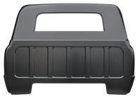 This full cab back panel with small back glass opening fits 1967 Chevrolet Pickup Truck.