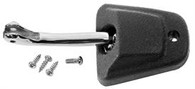 This chrome and black interior rearview mirror bracket fits 1969-71 Chevrolet and GMC Pickup Trucks, Suburbans and Blazers.