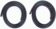 This door seal set presses on the body pinchweld and fits 1973-87 Chevrolet and GMC pickup trucks, 73-86 Suburbans and Blazers. Press on door seals do not require glue! 