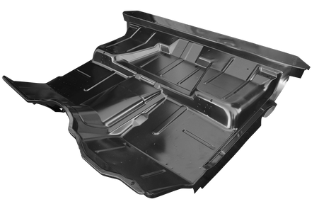 This ALL NEW COMPLETE CAB FLOOR ASSEMBLY low hump, 2 wd comes with all supports and nutserts installed as shown and fits 1973-87 Chevrolet and GMC Pickup trucks! No available discounts at this times! Crate fees will apply!
