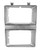 This passengers side chrome/silver headlight bezel fits 1981-82 Chevrolet and GMC Pickup Trucks with dual headlights.