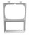 This drivers side silver headlight bezel fits 1983-84 Chevrolet and GMC Trucks with single headlights.