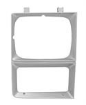 This passengers side silver headlight bezel fits 1983-84 Chevrolet and GMC Trucks with single headlights.
