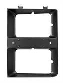 This drivers side argent headlight bezel fits 1983-84 Chevrolet and GMC Pickup Trucks with dual headlights.