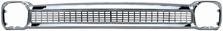 This chrome grille comes without lettering and fits 1964-66 Chevrolet pickup trucks.
