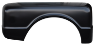 This drivers side stepside rear fender without marker light hole fits 1967 Chevrolet and GMC Pickup Trucks.