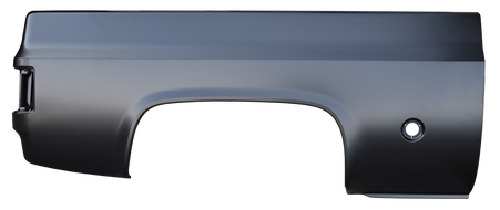 This passenger's side short fleet bedside with round fuel opening fits 1973-87 Chevrolet and GMC pickup trucks.
