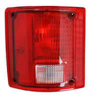 This driver's side taillight assembly comes without trim and fits 1978-91 Chevrolet and GMC pickup trucks, Blazers, Jimmy's and Suburbans.
