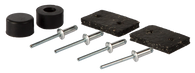  This 8pc hood bumper kit fits 1960-1961 Chevrolet and GMC Pickup Trucks and Suburbans. 1 set required per truck.