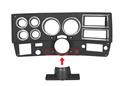 This plastic dash bezel fits 1981-83 Chevrolet trucks with AC.