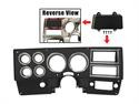 This plastic dash bezel fits 1984-87 Chevrolet trucks without AC.