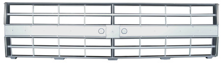 This light argent grille fits 1985-1987 Chevrolet Pickups, Blazers and Suburbans  with dual headlights and moldings. REPLACES GM1200140.