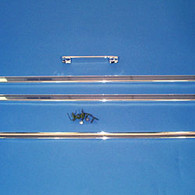 1969-72 C-10 Lower tailgate moulding w/ clips