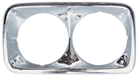 This chrome headlight bezel, driver's side fits 1969-1972 GMC Pickup Truck
