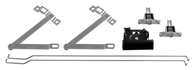 This 7 piece tailgate hardware kit includes an outer handle, a pair of actuating rods, a pair of tailgate hinges, and a set of tailgate latches. Fits 1967-72 Chevrolet and GMC pickup trucks.
