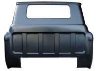This pickup rear cab panel, small window, fits 1955-1959 Chevrolet and GMC Pickup Trucks
