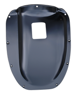 This transmission cover with shift hole fits 1955-1959 Chevrolet and GMC Pickup Trucks
