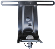 This 1st & 2nd Series rear license plate bracket, with lamp fits 1954-1959 Chevrolet and GMC Pickup Trucks
