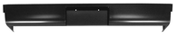 This rear Stepside roll pan with license plate cut out without lights fits 1955-1959 Chevrolet and GMC Pickup Trucks
