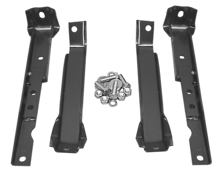 This short bed 4 wheel drive with leaf springs  rear bumper bracket kit,  fits 1967-1972 Chevrolet and GMC Pickup Trucks
