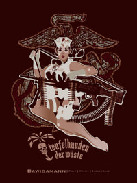 DESERT MARINE PINUP GIRL