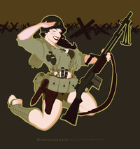 SEE YOU ON THE BEACH PINUP GIRL