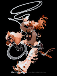 COW GIRL PINUP