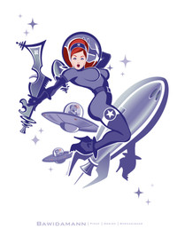 SPACE GIRL 2 PINUP