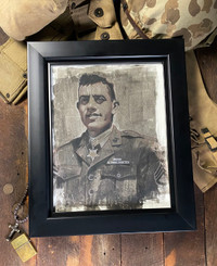 John Basilone Original Art 11 x 14