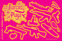2023 NARCOS PLAYA STICKER SHEET