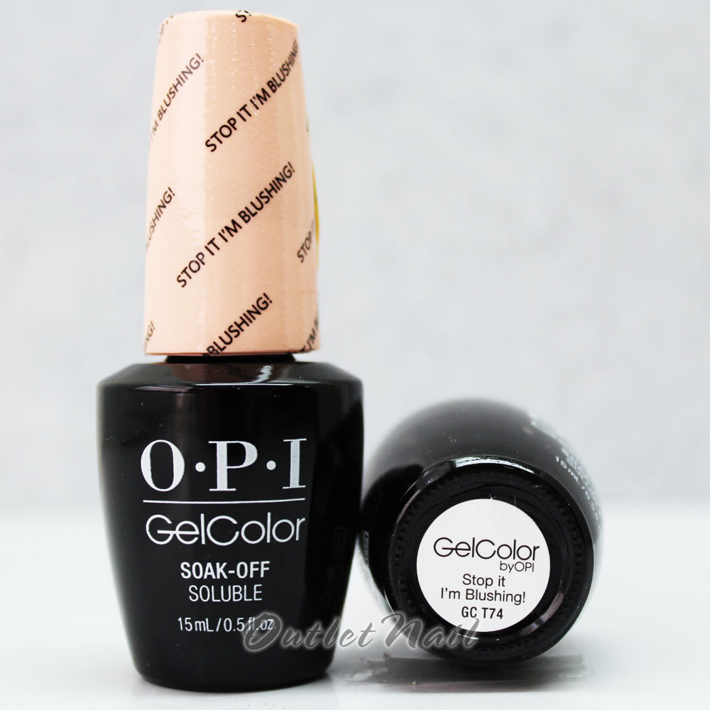 OPI GelColor STOP IT I'M BLUSHING! GC T74 15ml 0.5oz Soft Shades Pastel ...