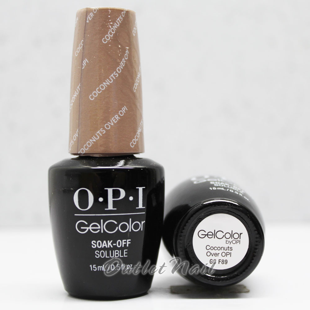 Opi Gelcolor Coconuts Over Opi Gc F 15ml 0 5oz Fiji Collection Uv Led Gel Nail Polish Gcf Outletnailsupply Com