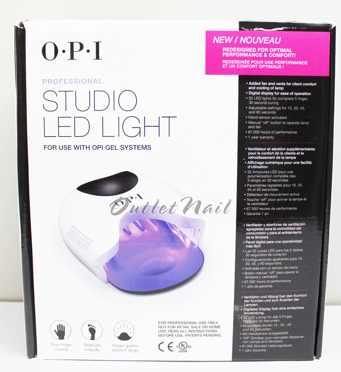 Harmony Gelish Led 5 45 Nail Curing Light Lamp 01223 For Gel Gel Polish Nib Ebay
